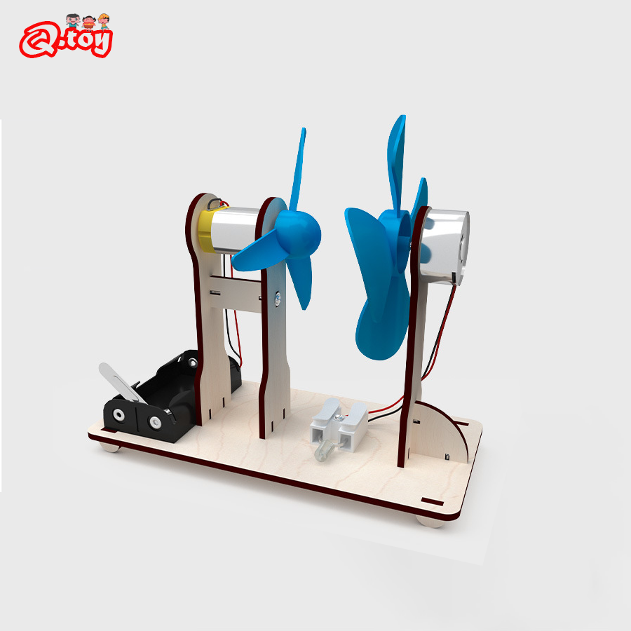 Science Project Kit - DIY الرياح مدفوعة مولد نموذج الجذعية
