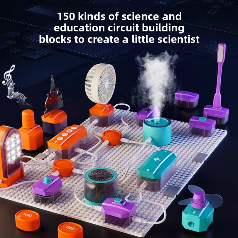 دائرة تجربة اللبنات لعبة الجمع - مراجعة Science Toys Diy وسعره