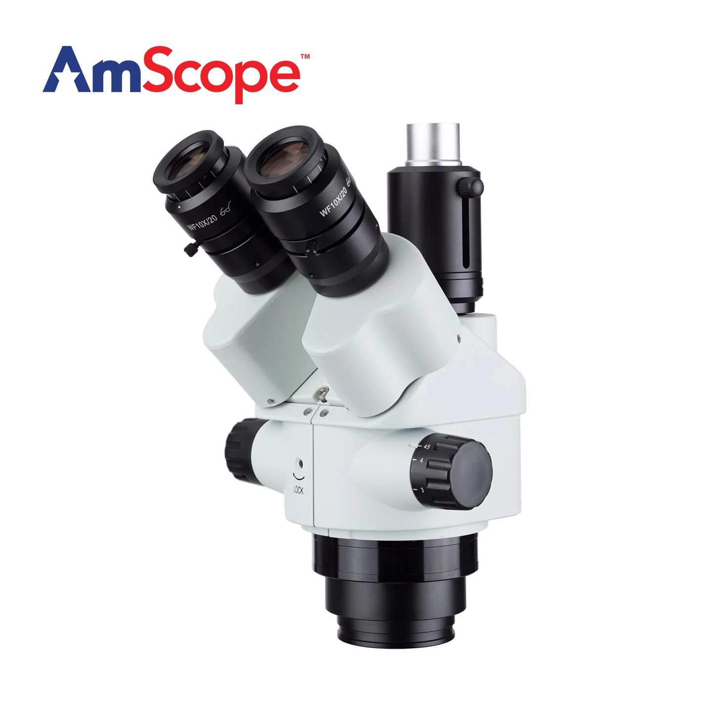 رأس مجهر ستيريو ثلاثي العدسات  - مراجعة Amscope Microscope Stereo 7X-45X وسعره