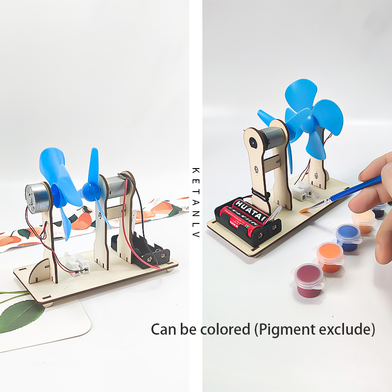 DIY الرياح مدفوعة مولد نموذج ا - مراجعة Science Project Kit وسعره