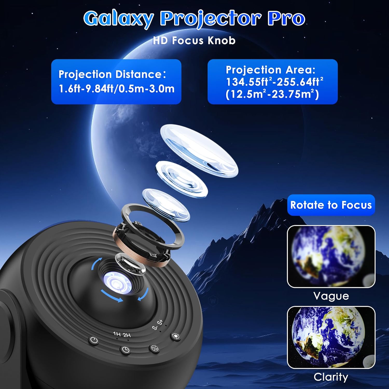 جهاز عرض النجوم جالاكسي برو لل - مراجعة Planetarium Projector Home وسعره